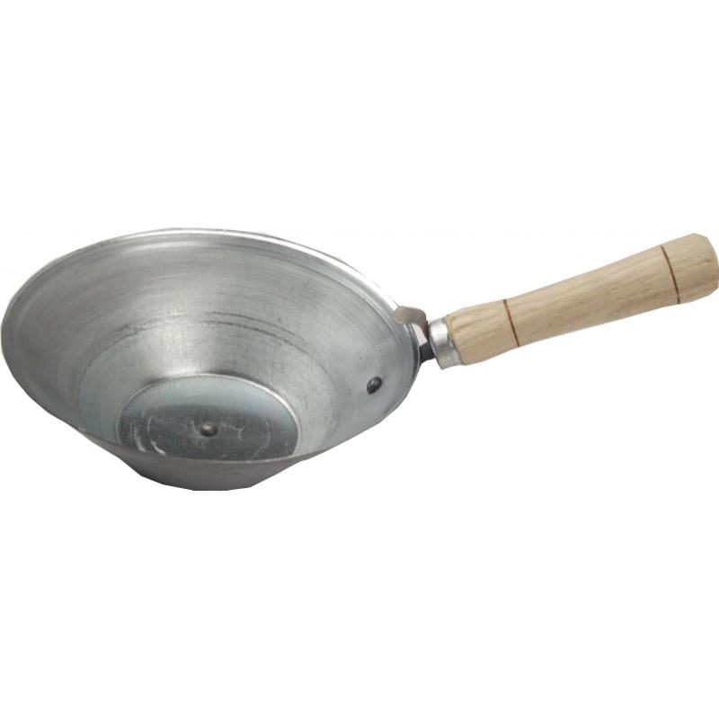 Cancioc din otel zincat, maner din lemn